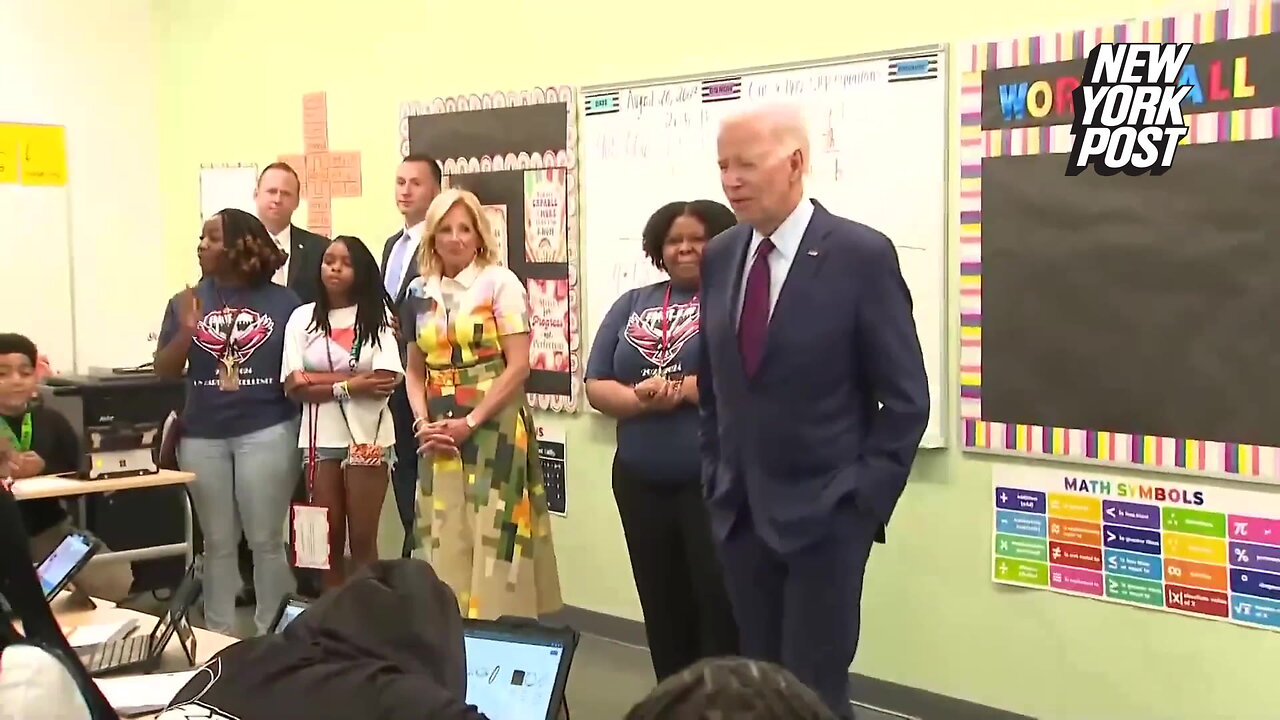 Biden tells kids on first day of school he understands it's hard after 'not doing any work'