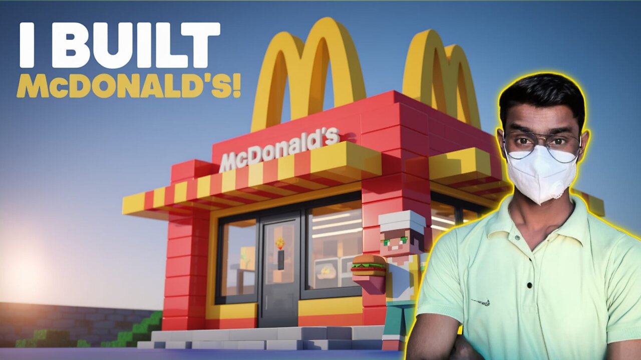 I Built McDonald's In Mincraft | Minecraft 100 days - Ind David - Facecam