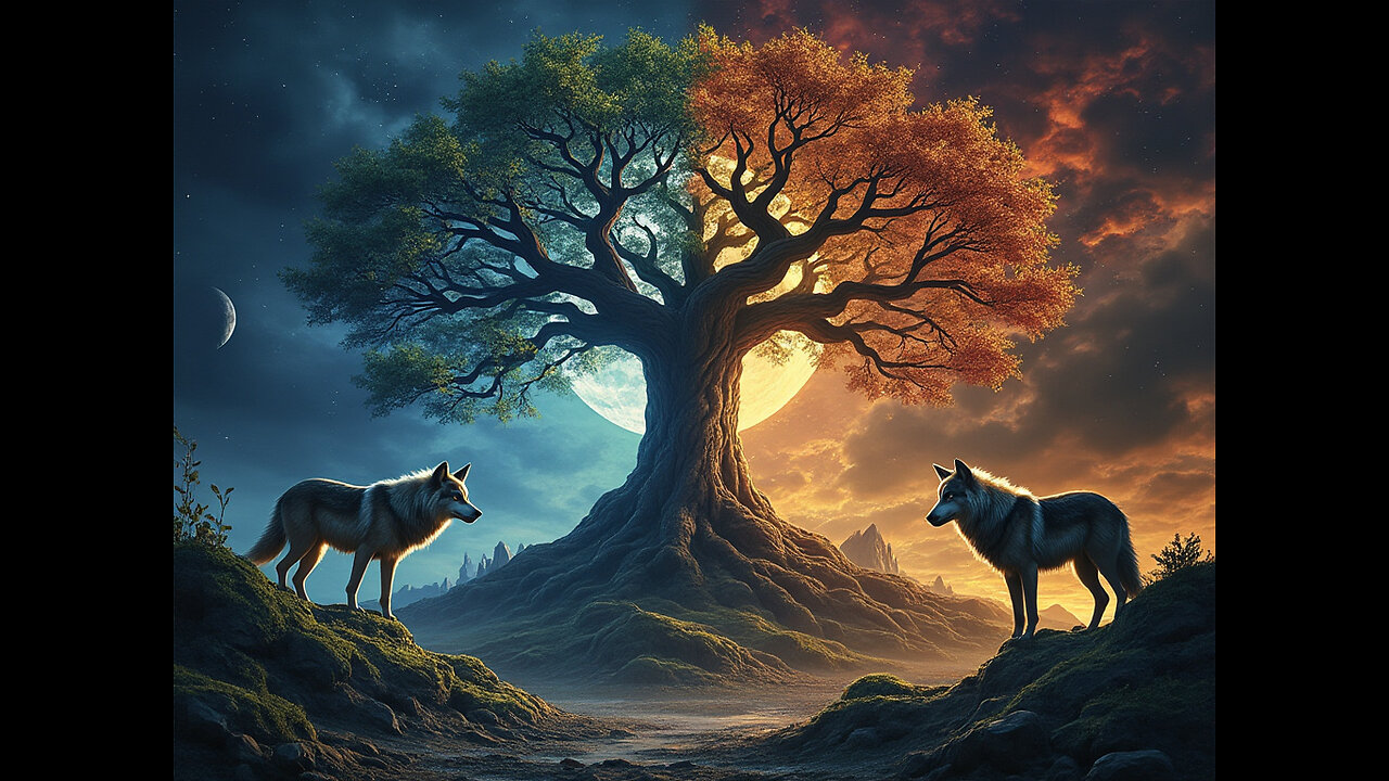 Mythology of Odin's Wolves Geri and Freki