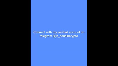 connect with my on telegram on my verified telegram account