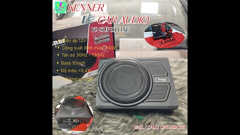 Car Audio In Vietnam| The Car Has A Kenner Bass 10 Subwoofer