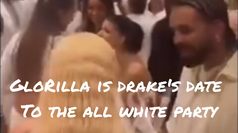 Drake & GloRilla at Michael Rubin's all white party