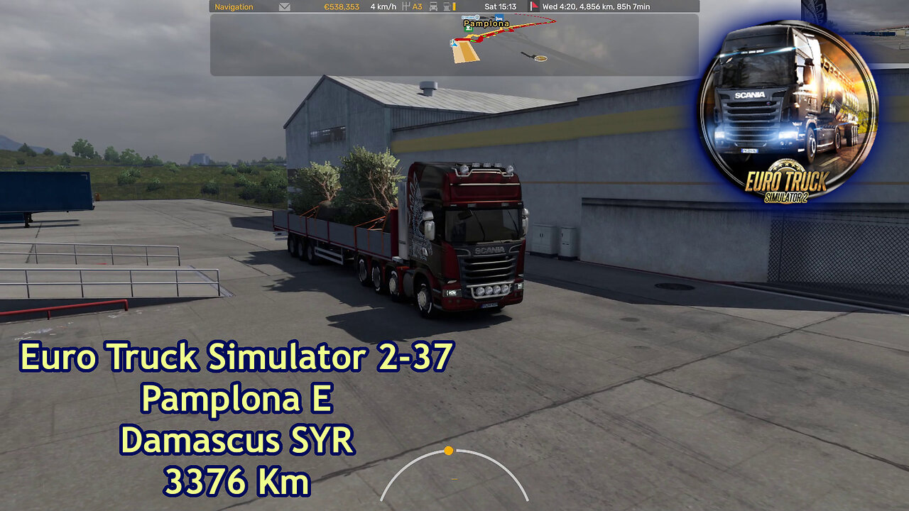 Euro Truck Simulator 2-37, Pamplona E, Damascus SYR, 3376 Km