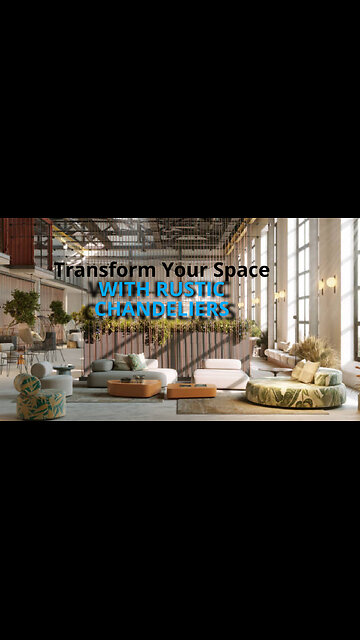 Transform Your Space with Rustic Chandeliers: Nature's Art