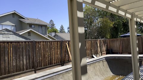 Backyard Pool install