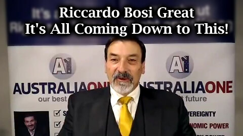 Riccardo Bosi Great - It's All Coming Down to This!