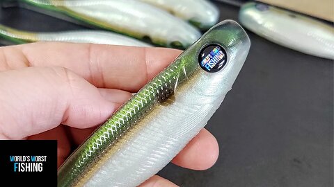 Hand-Pouring Green Colorshift Shad Swimbaits; Hand Pouring Soft Plastic Fishing Lures