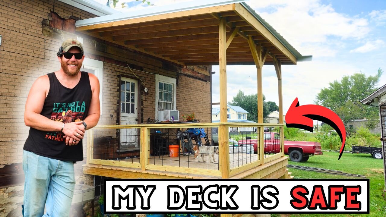 Restoring a 200 Year Old Farmhouse: Making My Big Deck Safe