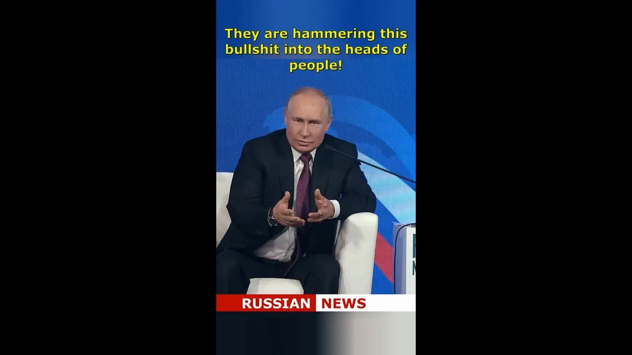 They are hammering this bullshit into the heads of millions of people | Putin Russia Ukraine #Shorts