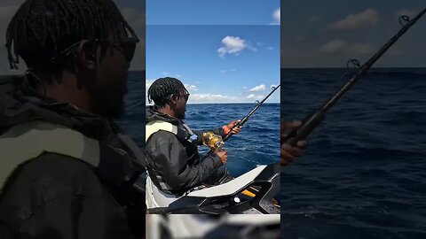 Jet ski fisherman vs Angry Mahi-Mahi