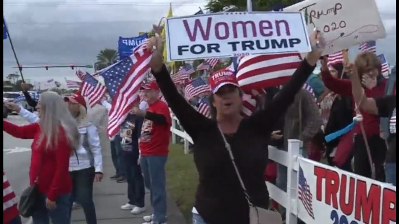 Crowd shows support for President Trump