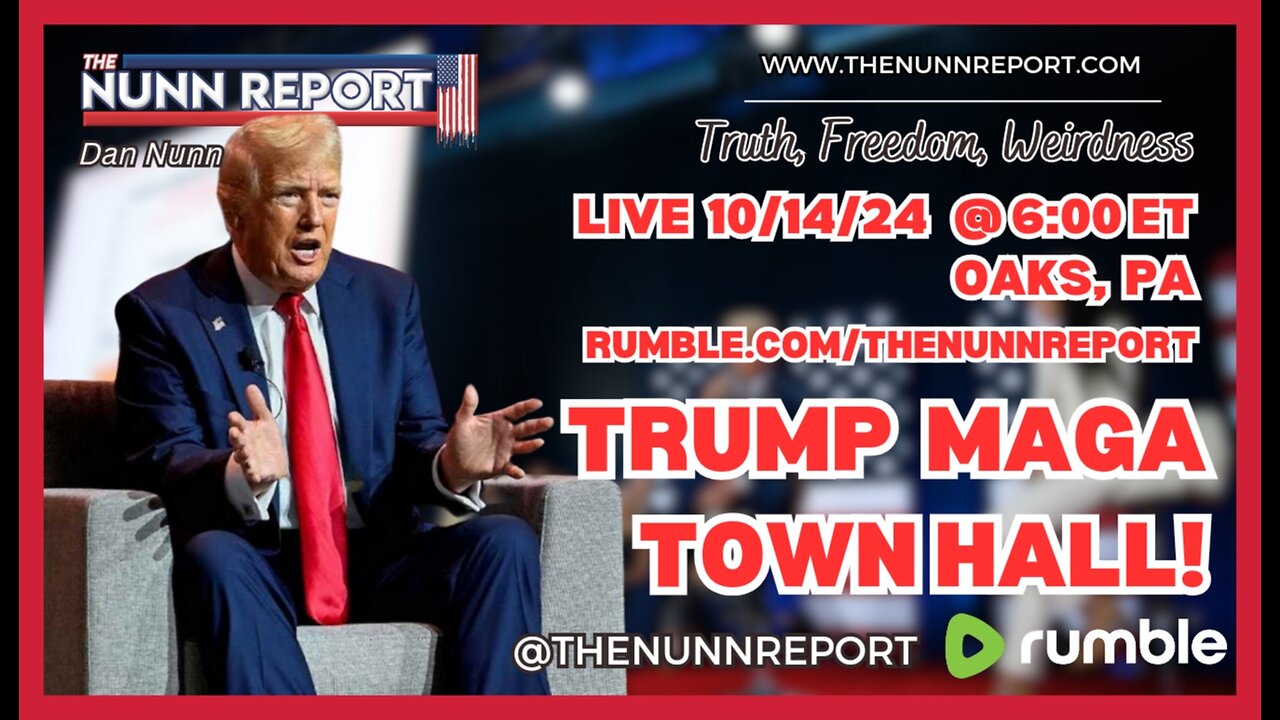 LIVE SPECIAL 6pm ET! Trump MAGA Town Hall – Oaks, PA [watch party]