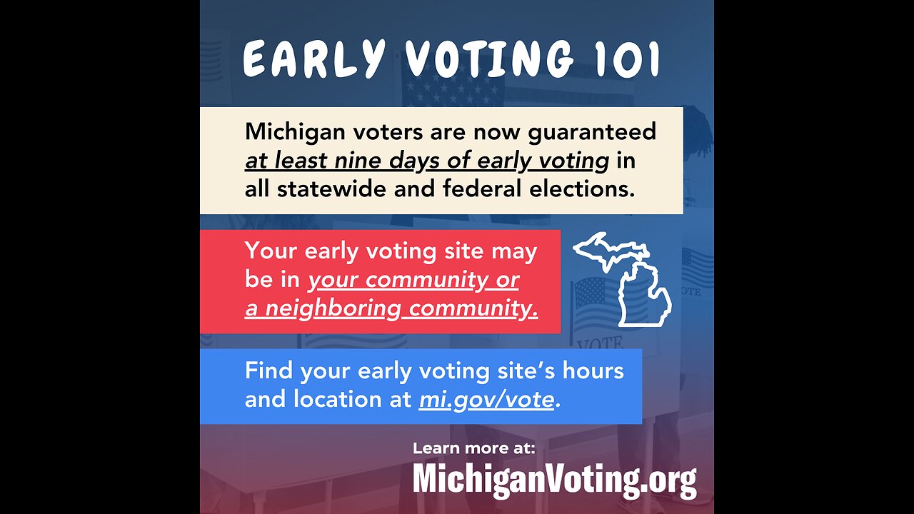 Early voting in Michigan