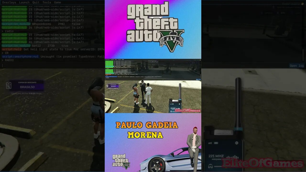 Grand Theft Auto V PAULO GADEIA MORENA #shorts