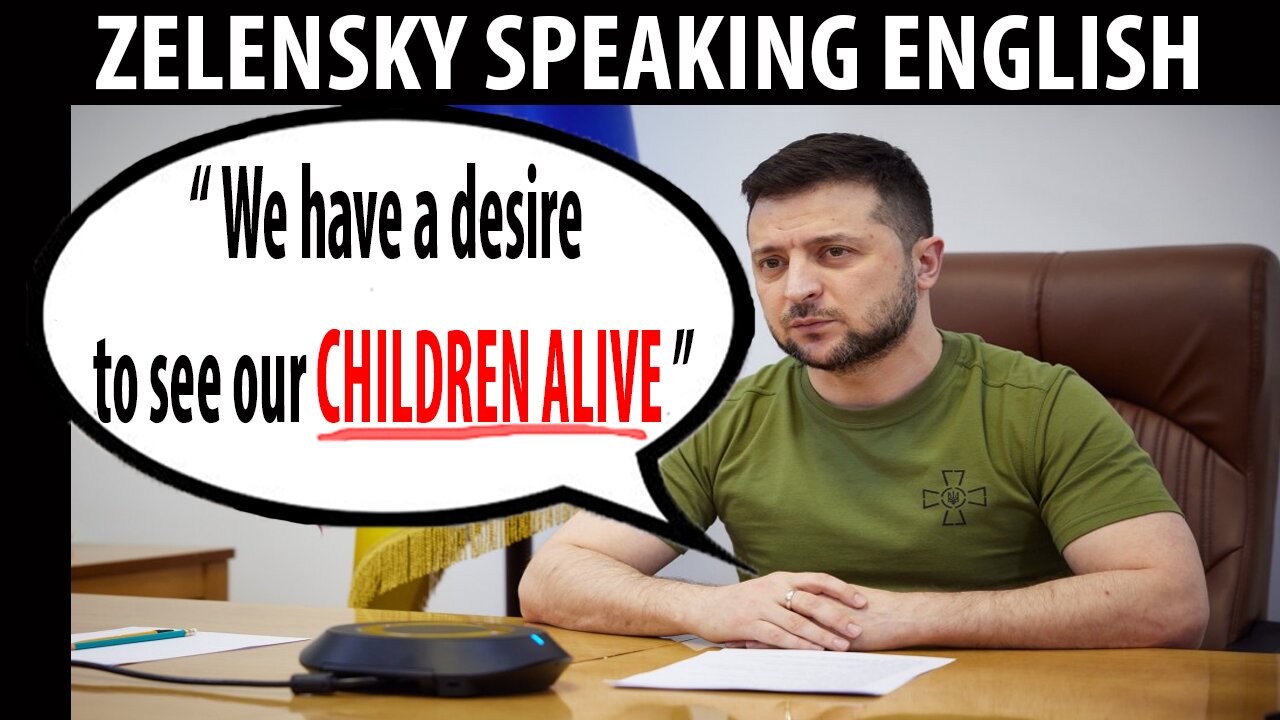 What Would Zelensky Sound Like in English? FULL SPEECH March 1st 2022