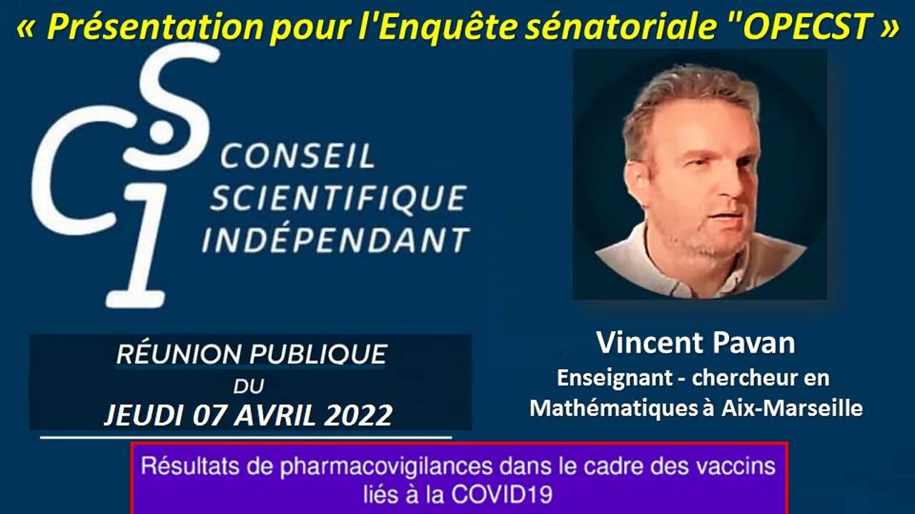 CSI n°49 - Vincent Pavan - Présentation pour l'Enquête sénatoriale OPECST