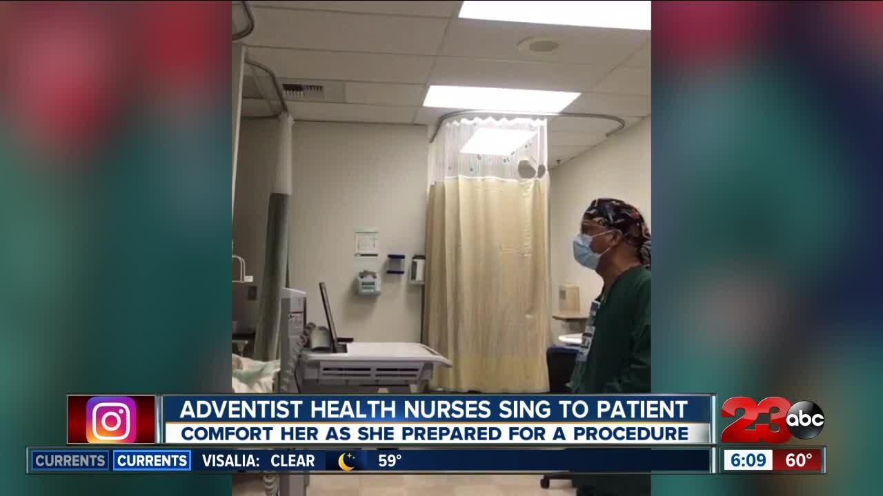 Adventist nurses sing to patient