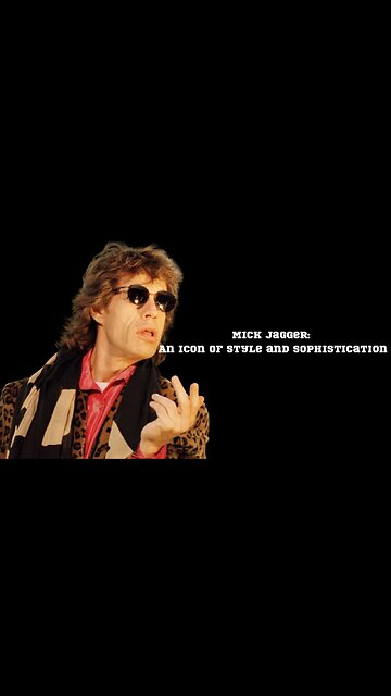 Mick Jagger: An Icon of Style and Sophistication #shorts #mickjagger #fashion #rocknroll
