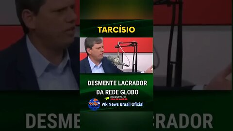 @CapitaTarcisioFreitas desmente jornalistas ao vivo da globo