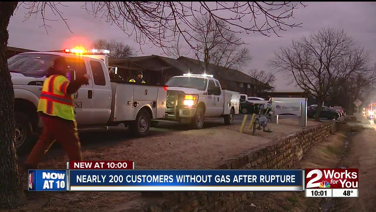 Homeowners still without gas after major rupture