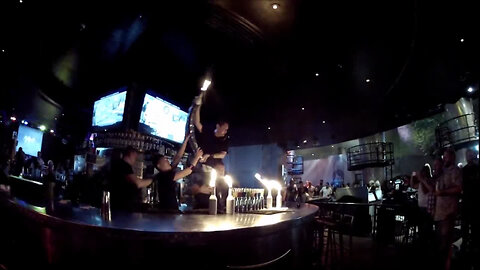 Carnaval Court Bartenders Flaming Act