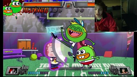 Breadwinners VS Sqweep The Alien In A Nickelodeon Super Brawl 3 Battle With Live Commentary