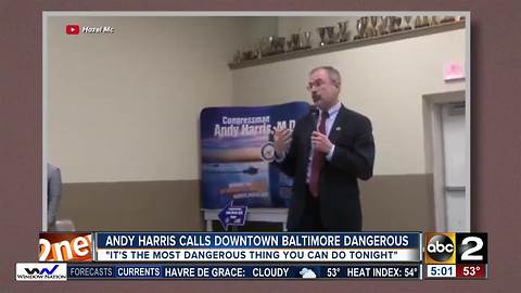 Harris to voters: going to downtown Baltimore is most dangerous thing you can do tonight