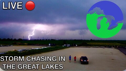LIVE STORM CHASE in the Great Lakes Region