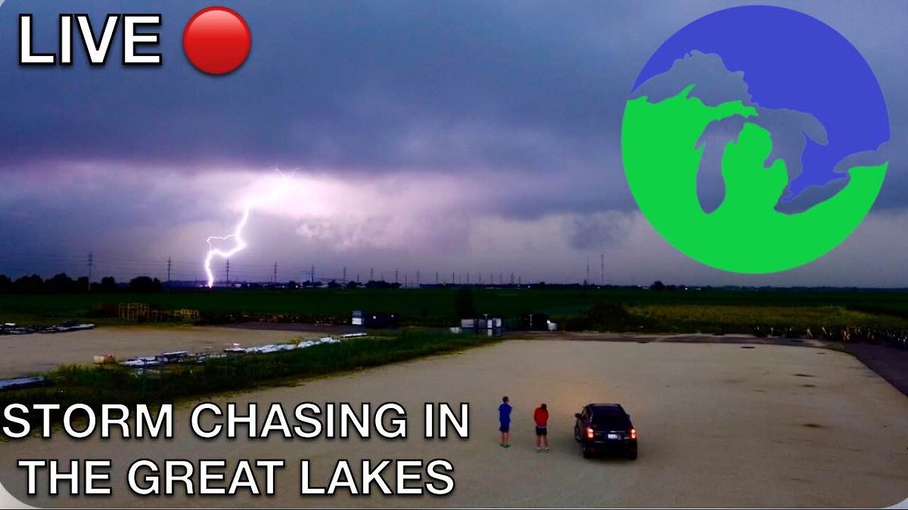 LIVE STORM CHASE in the Great Lakes Region