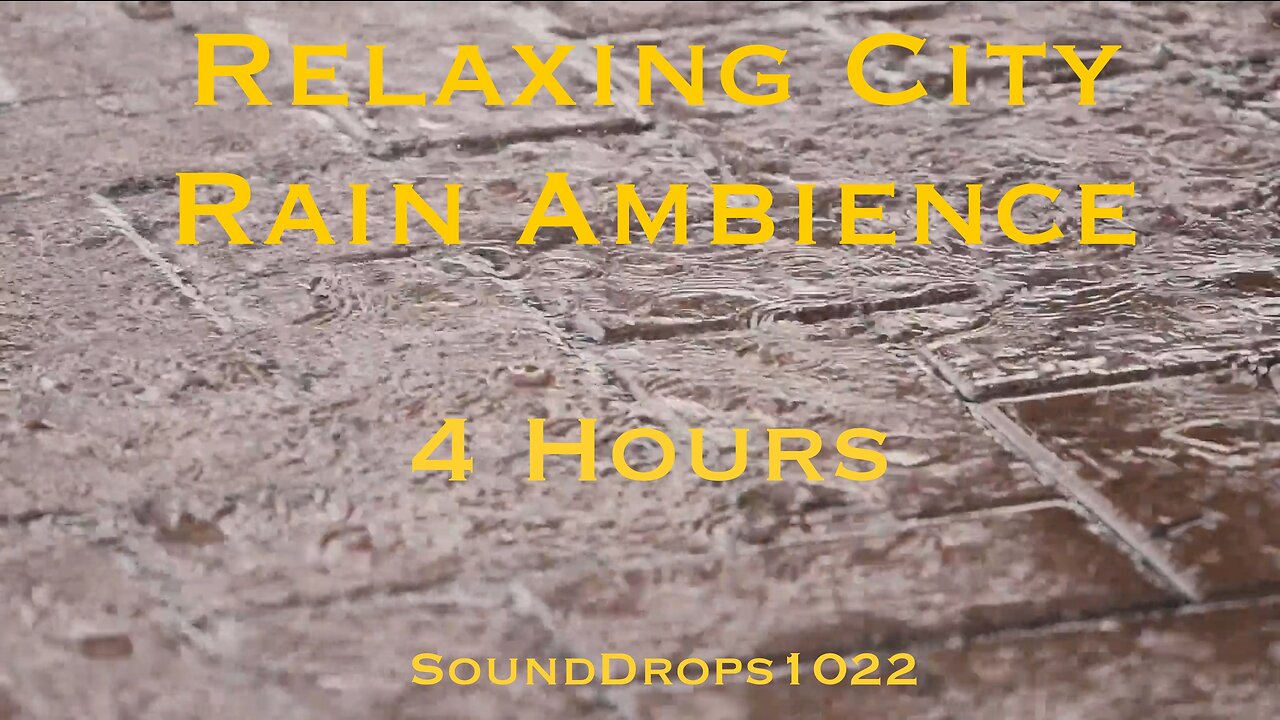 Urban Rainfall Bliss: 4 Hours of Cityscape Serenity