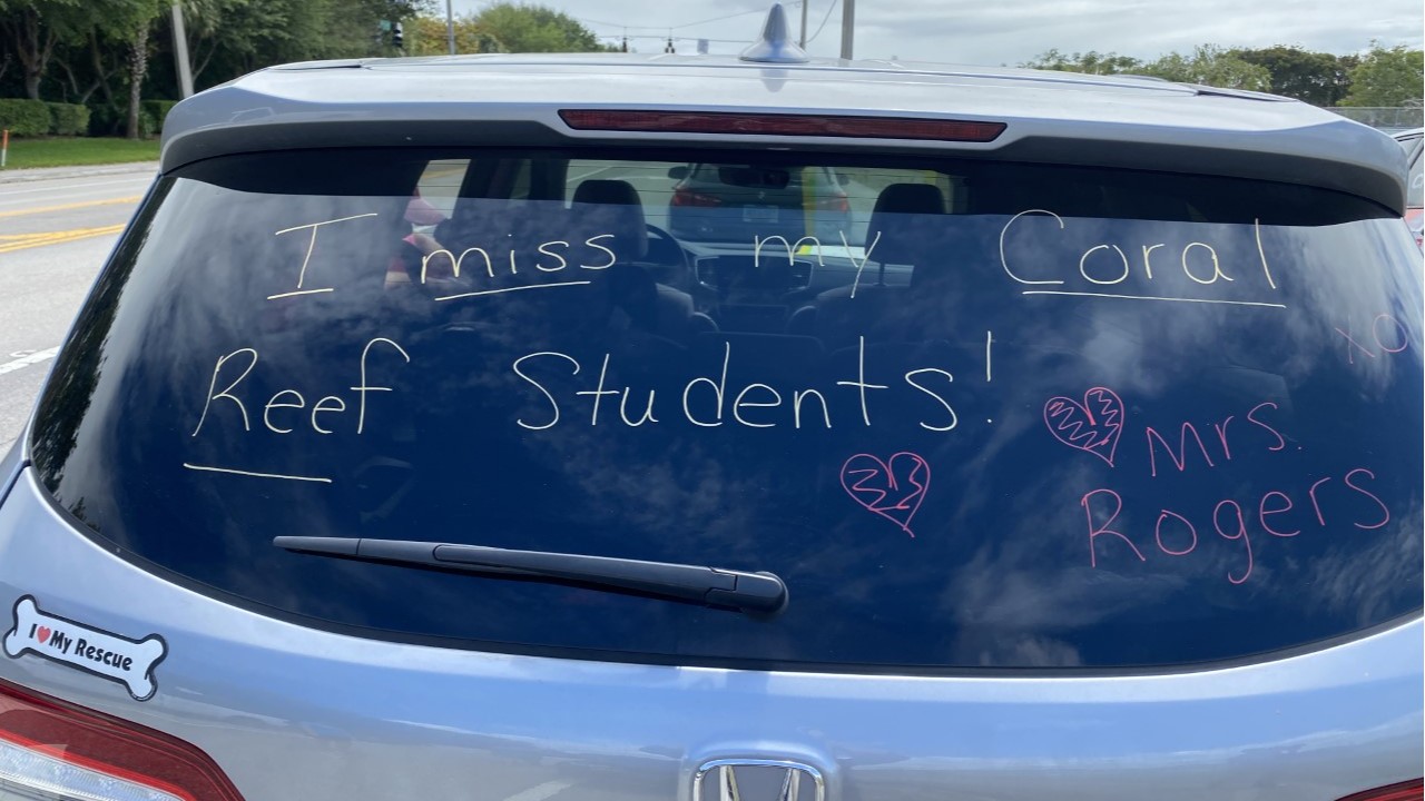 Teachers 'parade' through Palm Beach County communities