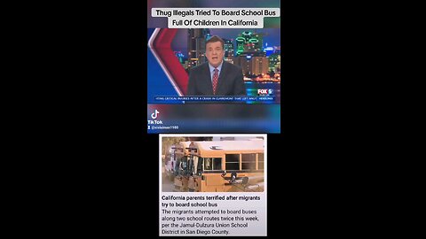 Thug Illegals Tried To Board A School Bus Full Of Children