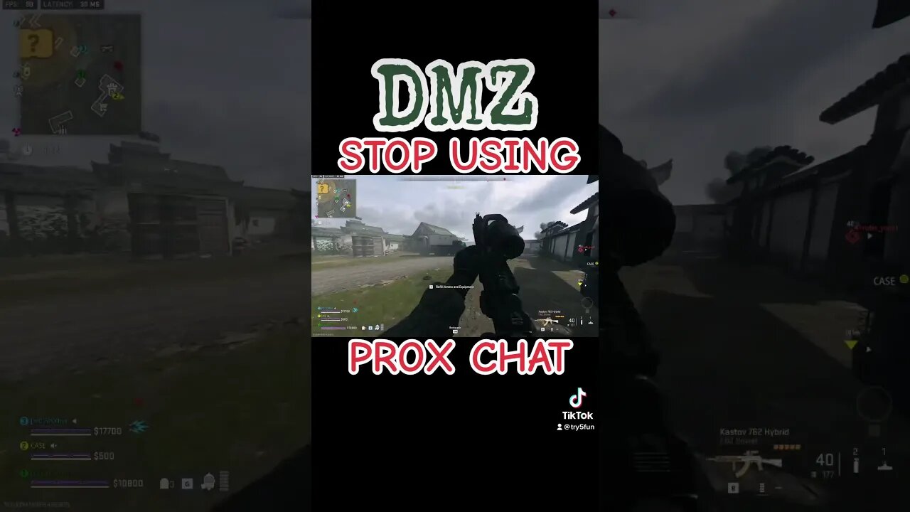 THIS HAPPENS IN DMZ IF YOU USE PROX CHAT! #shortvideo #mw2 #cod #dmz #skills #perfect #sweat