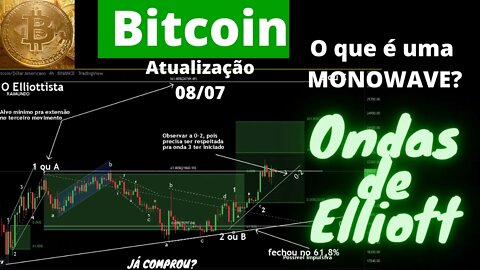 O que é uma MONOWAVE? + onda impulsiva no Bitcoin? | ONDAS DE ELLIOTT