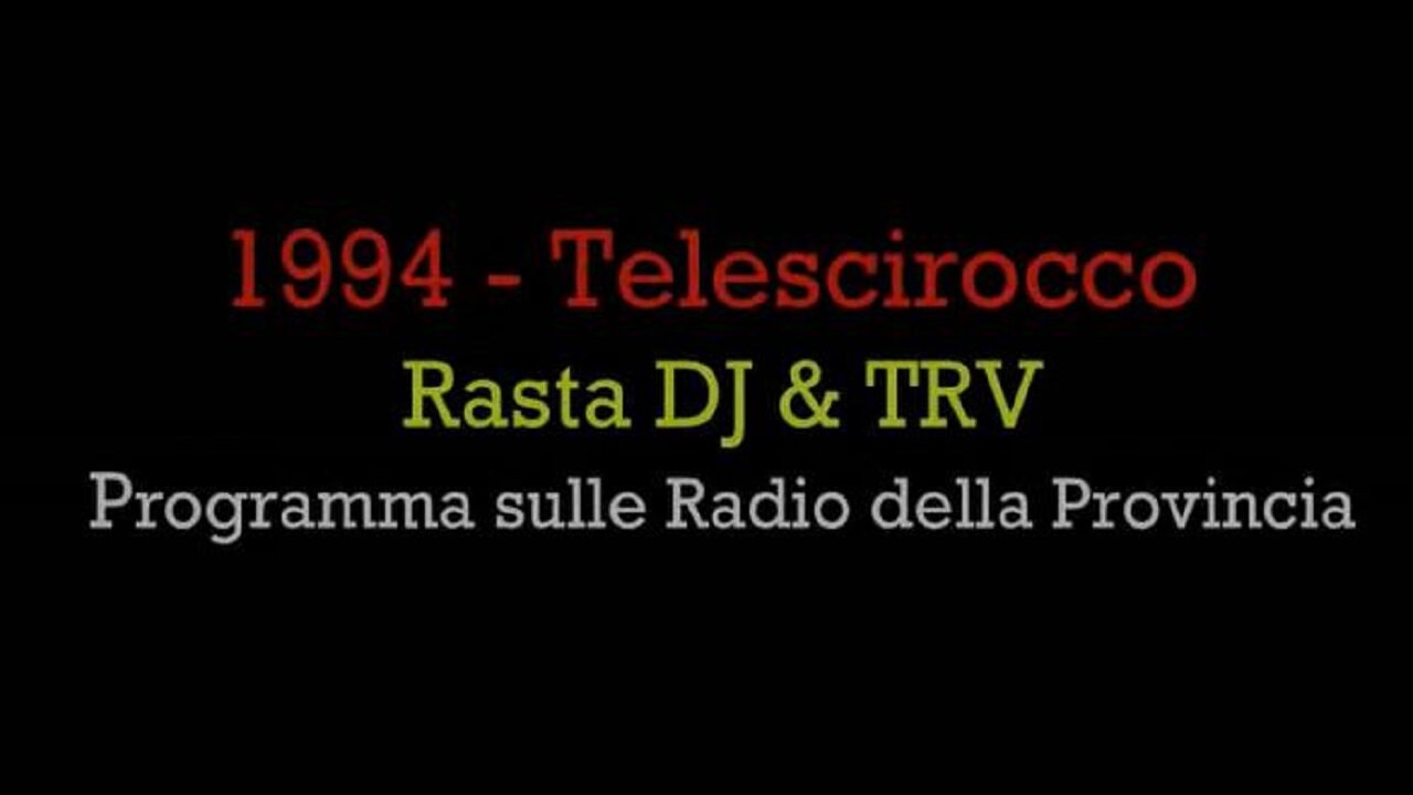 1994 - TeleScirocco Programma sulle Radio (1)