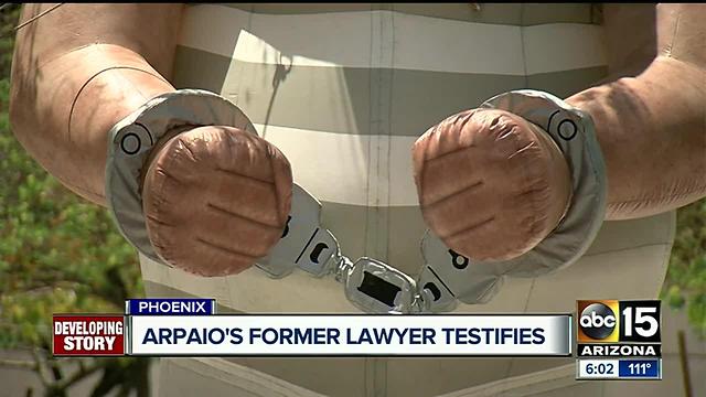 1st day of testimony over in Joe Arpaio's trial