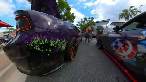 Joker Hellcat - Promenade at Sunset Walk - Kissimmee, Florida #hellcat #carshow #insta360