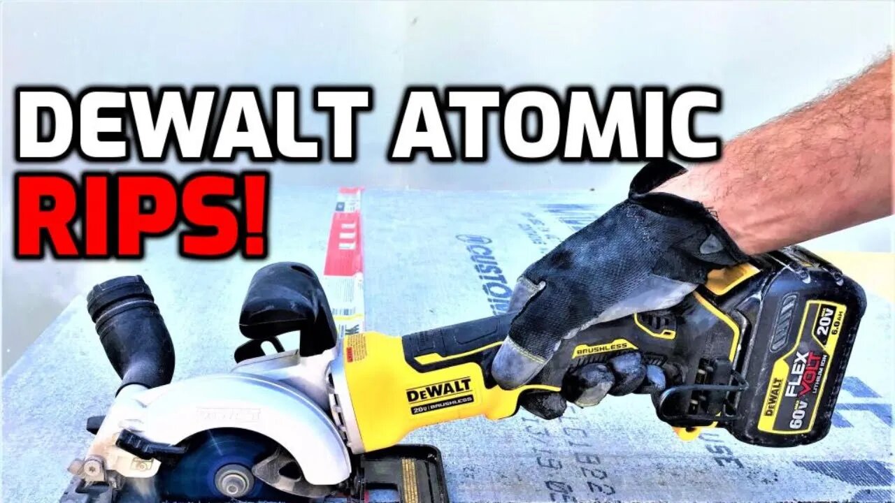 Cut Tile & Concrete Board with Dewalt ATOMIC Saw