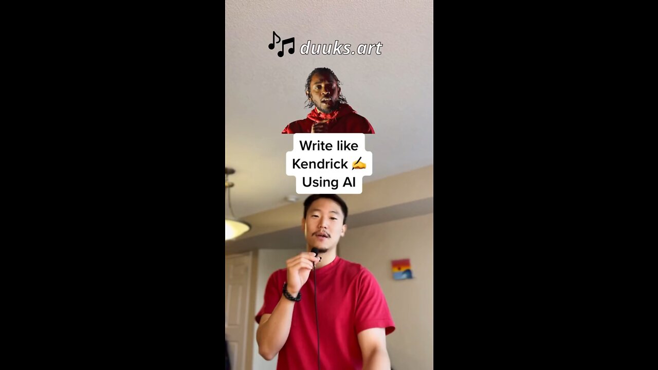 Write lyrics like Kendrick using AI #hiphop #kendricklamar #rapper #singer #hiphopmusic