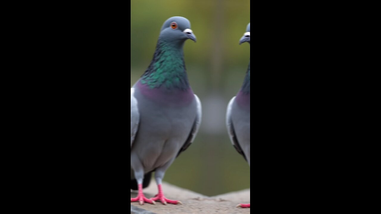 hybrid Fusion video (pigeon and shark)