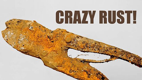 WW1 German Rusty Wire Cutters Restoration. Crazy Rust!