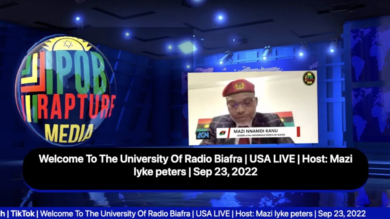 Welcome To The University Of Radio Biafra | USA LIVE | Host: Mazi Iyke peters | Sep 23, 2022