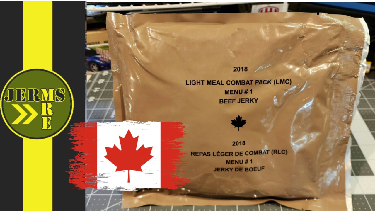 2018 Canadian Light Meal Combat (LMC) Menu #1 Beef Jerky MRE Review