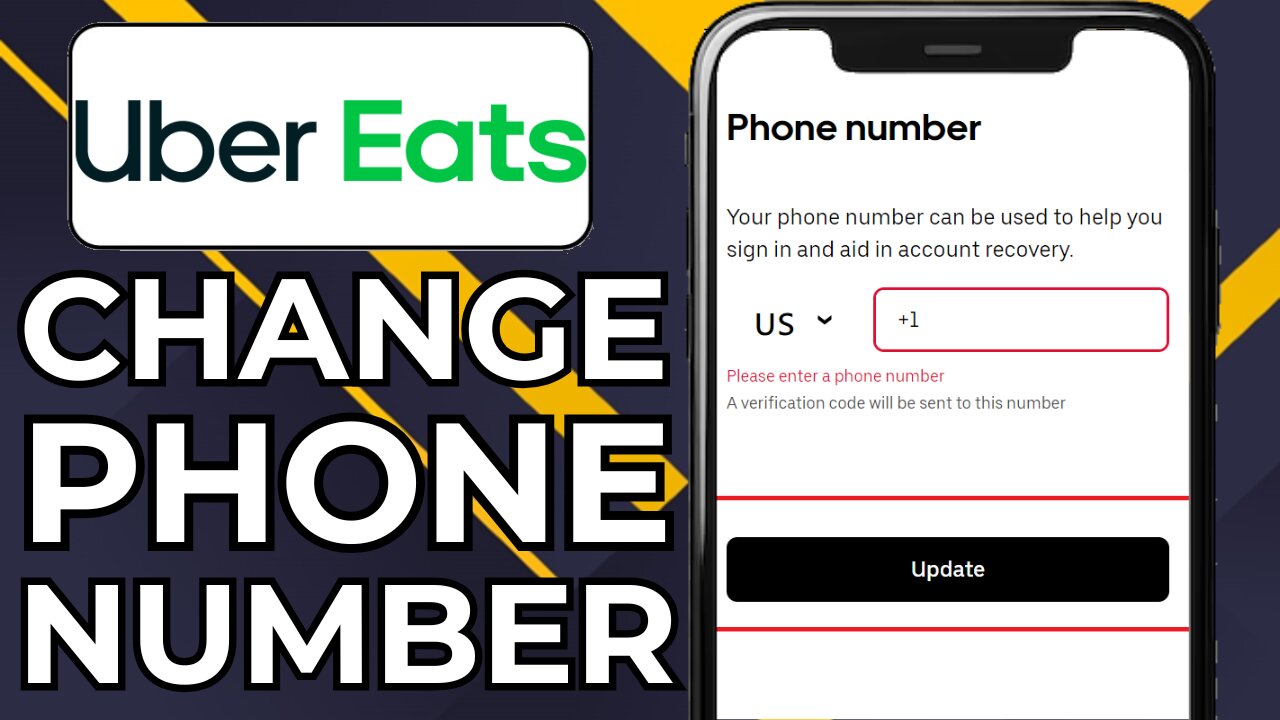 HOW TO CHANGE PHONE NUMBER ON UBER EATS