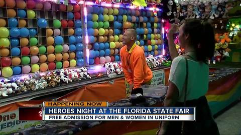 Heroes night at the Florida State Fair