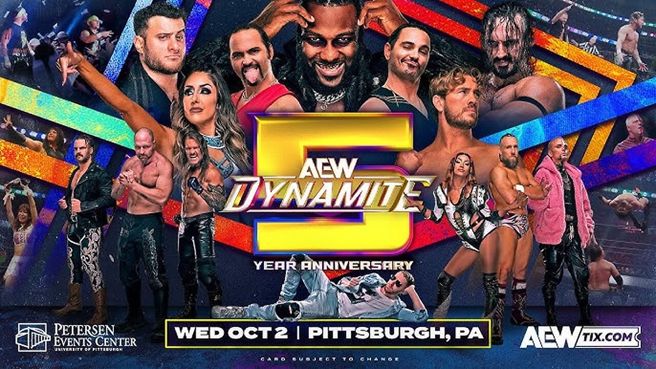 AEW Dynamite 5 Year Anniversary Results 2024 02nd October 2024