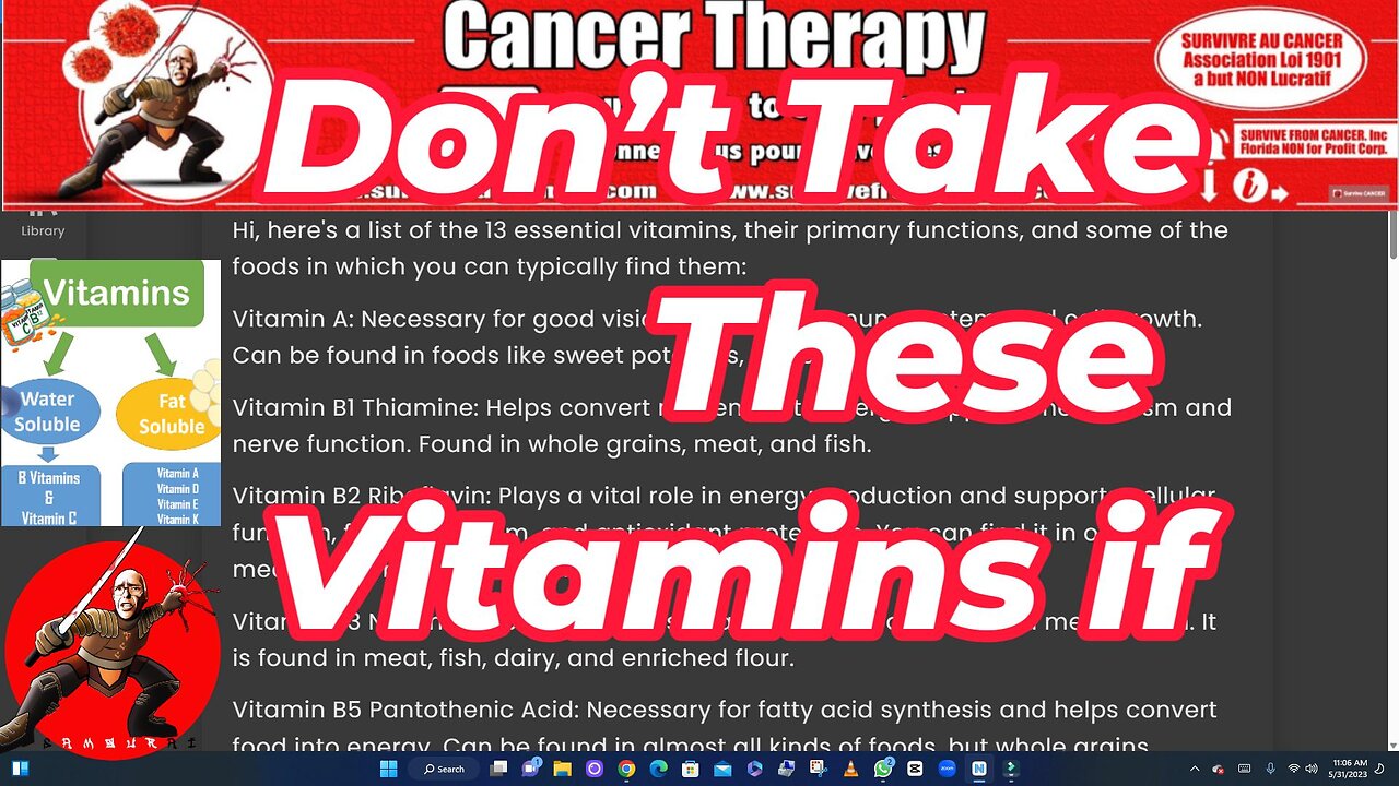 Don’t Take These Vitamins if you don't need it! Do a blood test before. Never without your Doctor