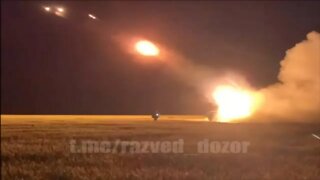 Ukraine war : Russian forces firing MLRS at Ukrainian positions