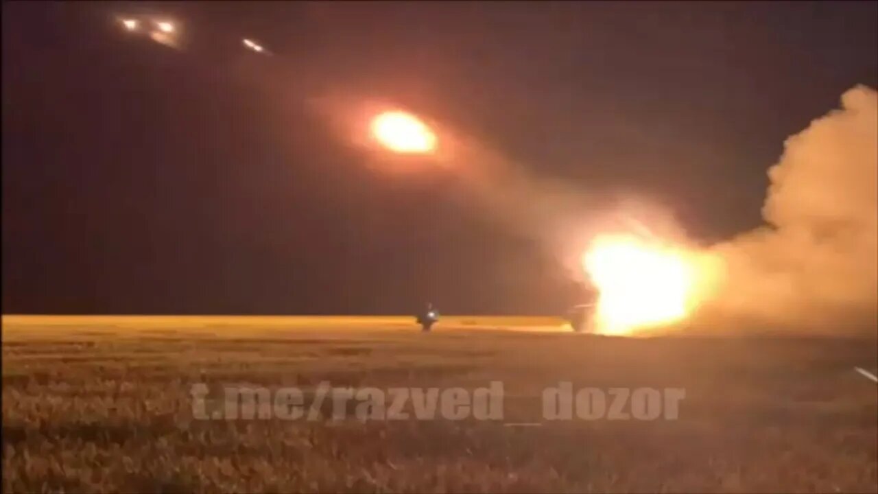 Ukraine war : Russian forces firing MLRS at Ukrainian positions