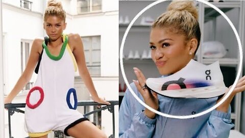 Zendaya Dressed as the Literal Olympic Rings